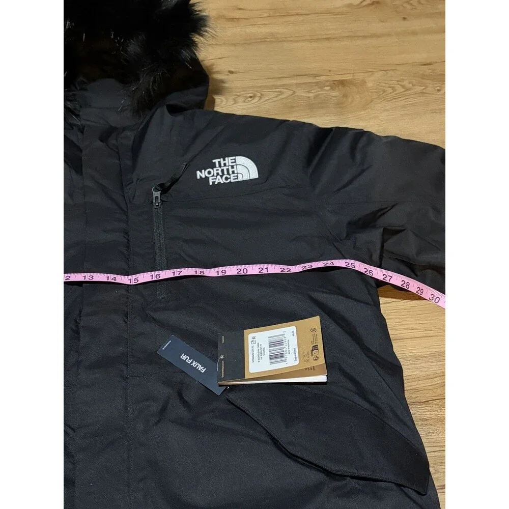 The North Face Bedford Black Down Parka Winter Hooded Jacket Coat Mens XL NEW